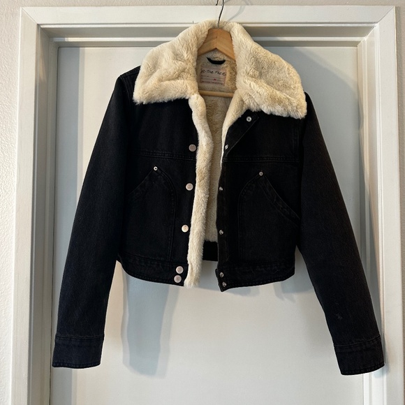 NWOT Tia Cozy Denim Jacket - Picture 5 of 11